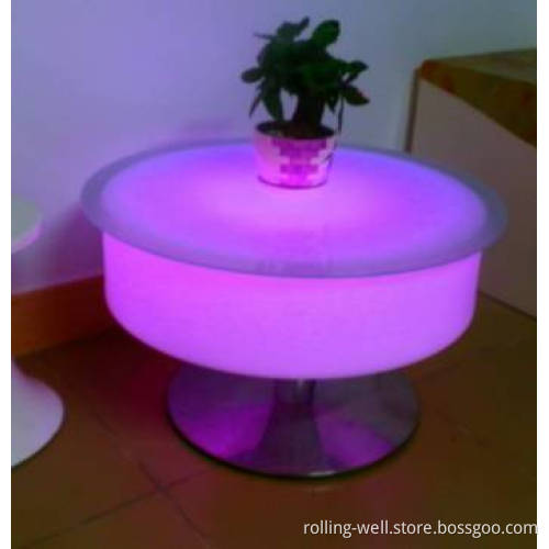 LED Illuminated Cocktail Light Table in Bar Party Events
